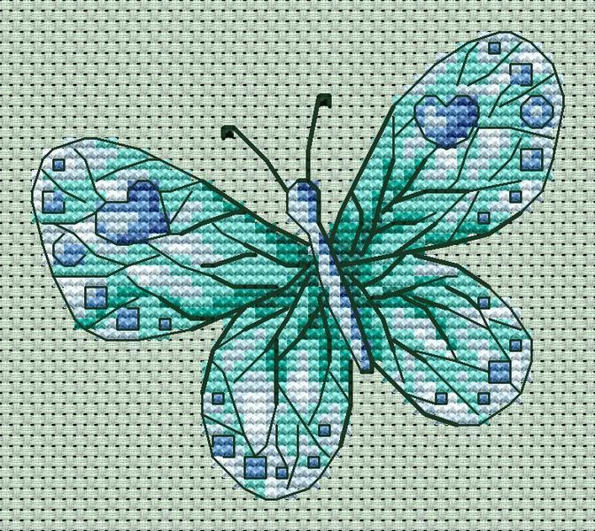 Великодні мотиви: Метелик Схема для вишивання EG-023 фото